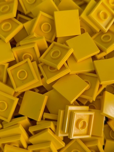 Lego 2x2 fliesen gelb 50 - , gelb-