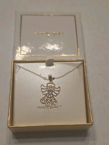 Gold engel halskette - 10,