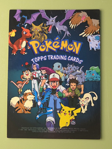 Pokémon topps 1999 holo - topps,