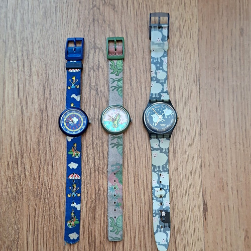 Swatch flik flak armbanduhr - 3x,
