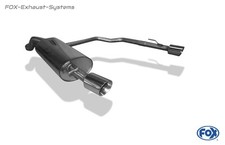  Edelstahl Duplex Sportauspuff VW Golf 4 R32-Design je 90mm rund doppelwandig