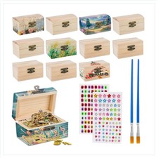 Mini Schatztruhe Holz Set