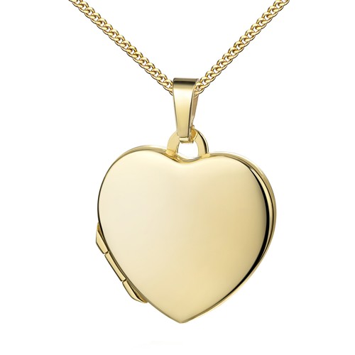 Fotomedaillon mit kette - mit,