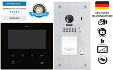 Video Türsprechanlage RFID Türöffner schwarze Monitore 2 Draht BUS Videoklingel