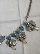 Glasperlen Kette  meerestöne