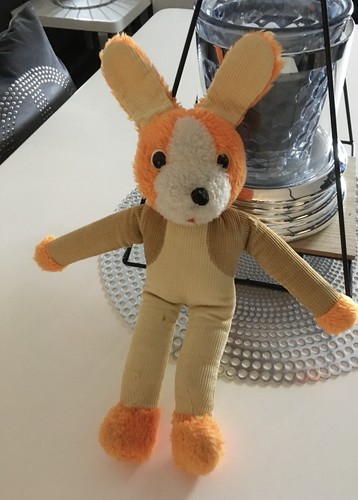 Vintage stofftier hase - stofftier, hase.