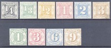 Thurn und Taxis 45 - 54 ungebraucht *