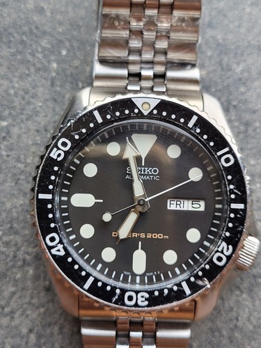 Seiko skx007 black dial - dial, sub