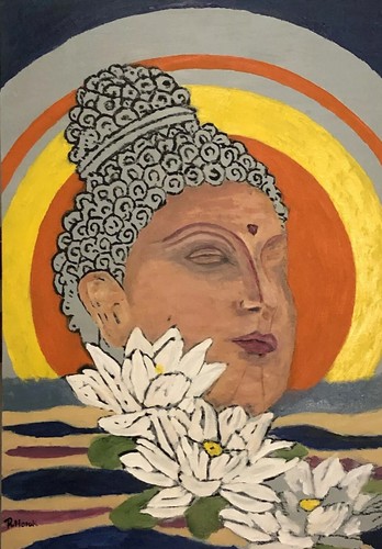 Original ölgemälde buddha - original,