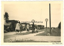 Orig. Foto Lkw Kolonne mit