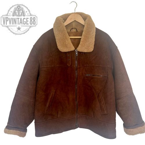 Vintage braun shearling - braun,