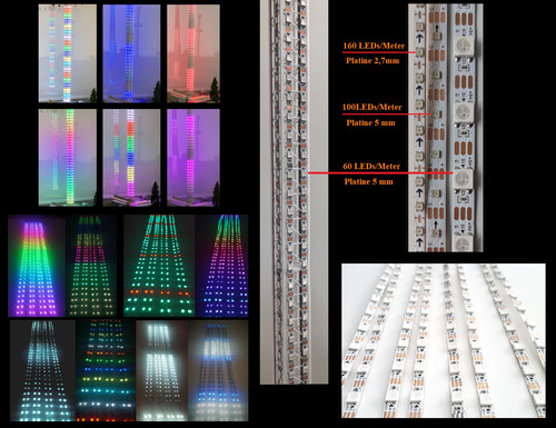 60cm pixel beleuchtung 1x - 8x,
