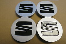 4 Nabenabdeckungen/Radkappen für Alufelgen von Seat Leon 2020 neues Modell