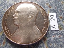 Sachsen König Friedrich August III Silbermedaille Siege 1914 1915 Eisernes Kreuz