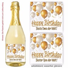 Aufkleber Sektflasche Beste