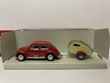 Schuco Junior Line 27001 1:43 Modellauto VW Käfer mit Wohnwagen OVP