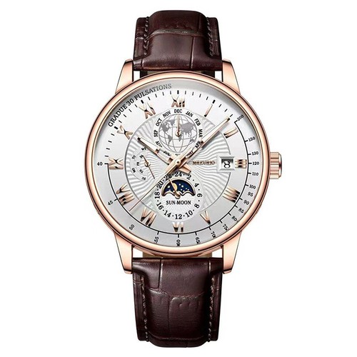 Herren armbanduhr leder - armbanduhr,