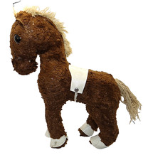 Altes Stoff-Pferdchen 50/60er