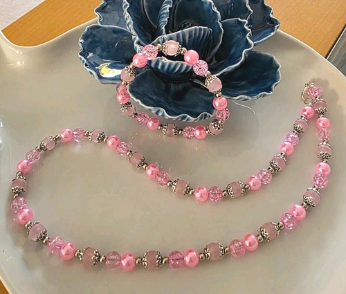 Schmuckset perlenkette - -, +