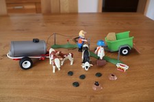 PLAYMOBIL COUNTRY 4494:  Kuhweide mit Tränke + Tiertransport mit 2 Figuren