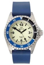 UMR Ruhla Kampfschwimmer Taucheruhr 13-02 Kautschukband Blau 44 mm