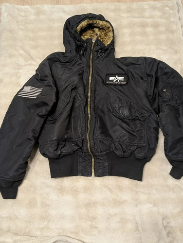 Alpha industries black nylon - alpha,