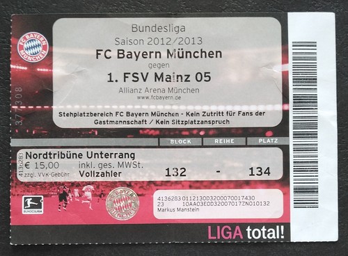 Ticket bundesliga 2012 - ticket,