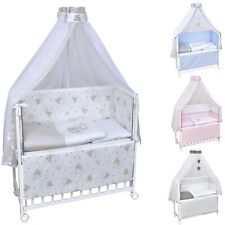 Baby Bettwäsche Set für Beistellbett Stubenwagen 6-tlg Kinderbettwäsche