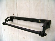 Handtuchhalter Nostalgie antikschwarz Gusseisen Landhausstil Bad Küche Wand