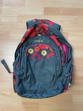 DAKINE 25 Liter Rucksack Blumenmuster rot und orange wenig benutzt