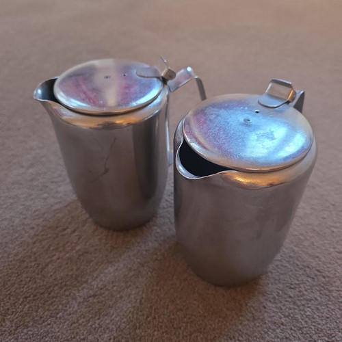 Paar edelstahl kaffeekannen - paar,
