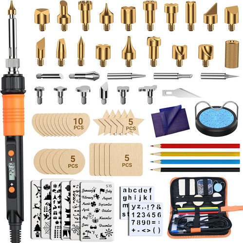 Brandmalerei set mit - set,