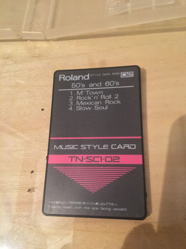 Roland music style card - roland,