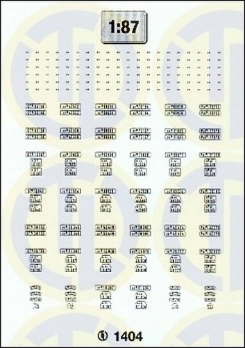 1404 decals kfz - decals, kfz-kennzeichen