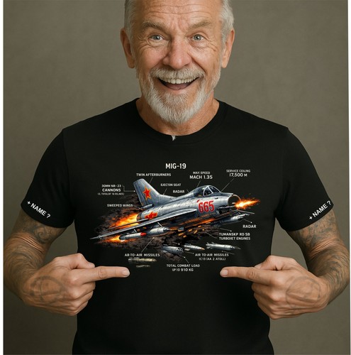 Mig shirt motiv - shirt, nva