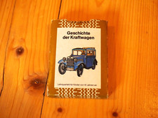 Geschichte der Kraftwagen - Quartett Kartenspiel DDR vollständig mit Anleitung