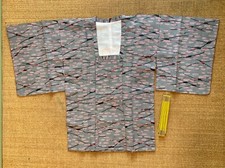 Haori Michiyuki Mantel Seide japanisch rosa grau schwarz