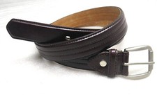 GÜRTEL Leder NEU 35mm breit GESAMTLÄNGE 125cm ELEGANT Ledergürtel HERRRENGÜRTEL*