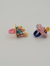 Polly Pocket Ringe 2x mit Auto