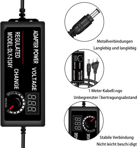 Einstellbares netzteil adapter - einstellbares,