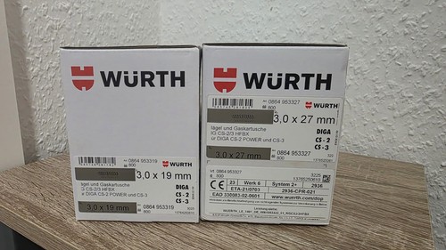 Würth diga cs2 cs3 nägel - würth,