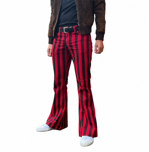 Herren retro schlaghosen rot - herren, |