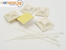 Kabelbinder-Set 10-tlg. Montagesockel Klebesockel 29 x 29 mm E488