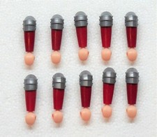 10 ARME DUNKEL ROT SILBER PLAYMOBIL zu Rüstung Kreuzritter Ritter Barbar > SALE