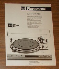 Seltene Werbung vintage DUAL CS 741 Q HiFi Plattenspieler - Phonomenal 1983