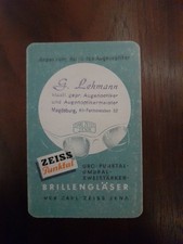 DDR Taschenkalender 1955 Carl Zeiss Jena Brillengläser 