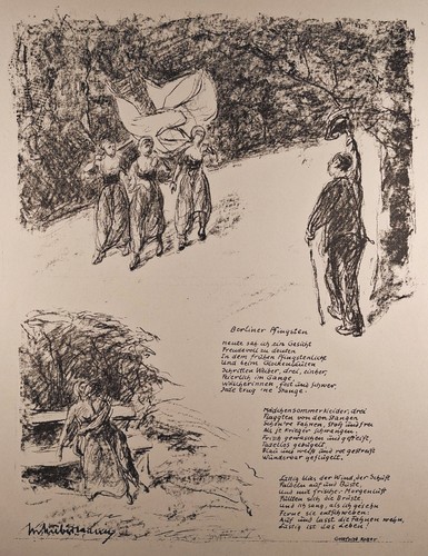 Original lithographie 1916 - original, lithographie.