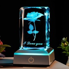 3D Rose Kristall LED