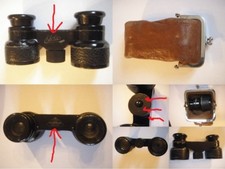 antik alt Opernglas Rodenstock München Eldis D.R.P. 61 Etui Theaterglas Fernglas