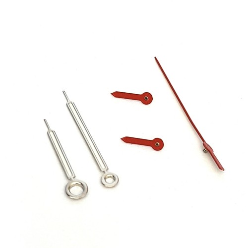 Zeigersatz silber rot - zeigersatz,